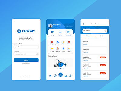EASYPAY app bank bill digital bank digital wallet e wallet e wallet app easypay invoice money money management pay top up transfer ui
