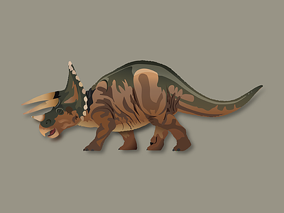 Triceratops Vector adobe dinosaur illustration illustrator triceratops vector