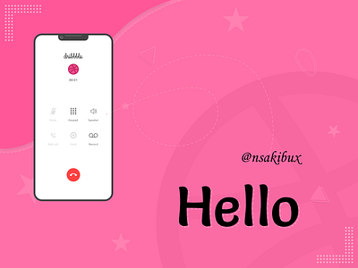 Hello dribbble, Here I'm! branding design dribbble first project first shot hello dribbble landing page ui ui design