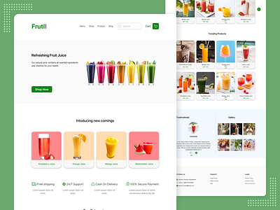 Juice Delivery Landing Page