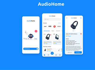 AudioHome Mobile App design dribbble e commerce mobile app nsakibux product design ui ui design