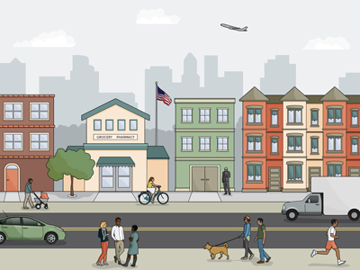 City Illustration by Sara Flood on Dribbble