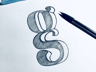 Letter G hand lettering