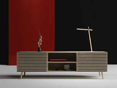 Sideboard 3D set design 3d 3d design 3d furniture art direction blender furniture render set design