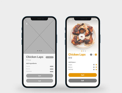 Food App Wireframe app design branding food app food app uiux food delivery app mobile app design product design ui uiux user interface userexperience ux wireframe wireframing