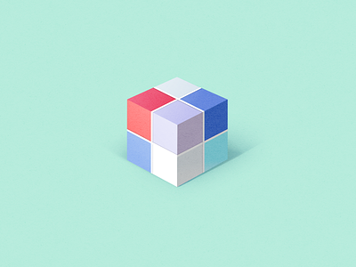 Rubik's Cube 3d concept cube design digital digitalart drawing flat design gradient illustration sketch vector