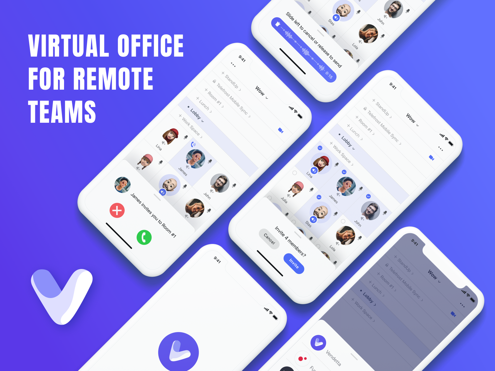 Virtual Office Mobile App Design by Lina Artista on Dribbble
