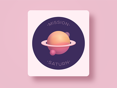 Saturn Patch illustration planet saturn sketch space warmup