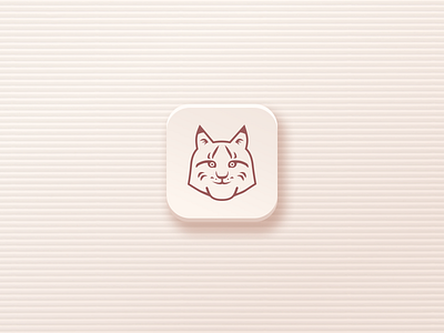 Lynx Icon concept digitalart icon lynx sketch uidesign vector