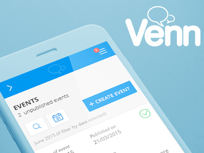 Venn app branding community gui ux