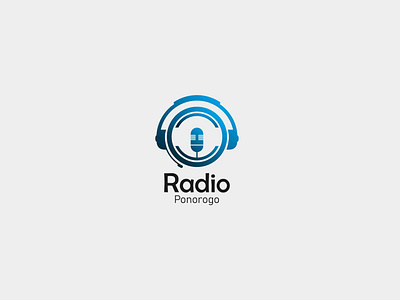 Radio Ponorogo Logo branding design graphic design icon illustration logo motion graphics vector