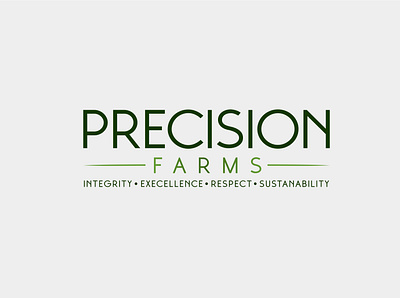 Precision Farms logo design branding design graphic design icon logo motion graphics vector