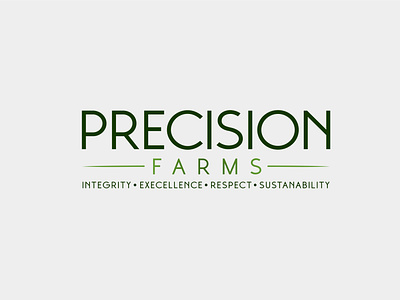 Precision Farms logo design