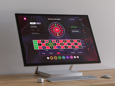 Classic Roulette Mockup casino cryptocurrency gambling game metaverse mobile mockup product design roulette ui user experience