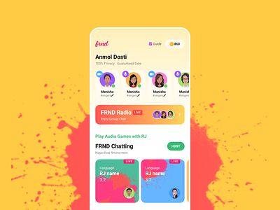 Holi themed dating app