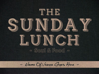 The Sunday Lunch | Identity 1 branding graphic design identity logo texture type typography