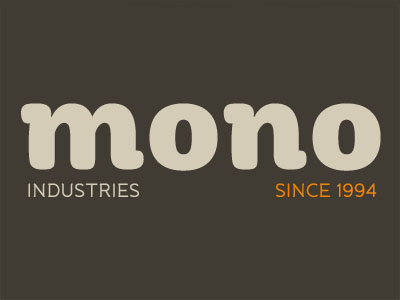 New Mono Industries logotype branding identity logo type typography web web design