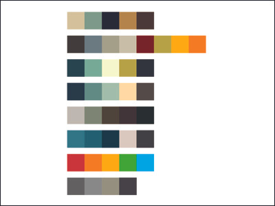 Colour palettes branding colour