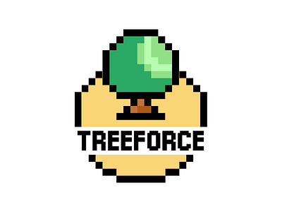 TREEFORCE : Zelda Inspired Logo Design for Reforestation Company branding design graphic design illustration logo vector