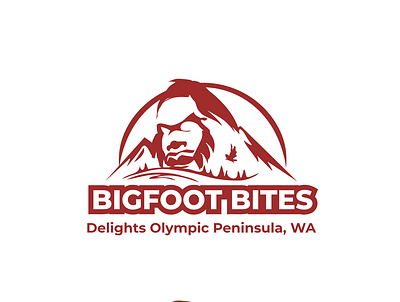 BigFoot Bites Delights 2023 bigfoot branding chocolate design graphic design illustration logo minimal sasquatch trends vector