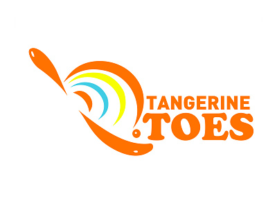 Tangerine Toes adobe branding creative footware logo ps