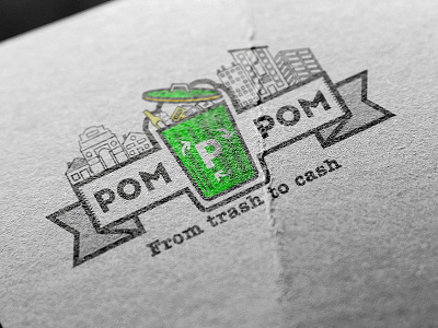 Pom Pom adobe branding logo ps