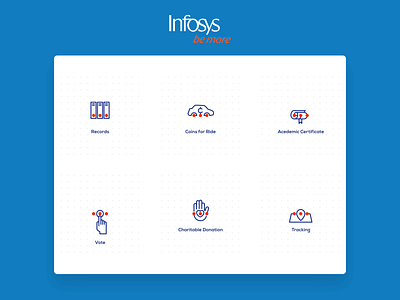Infosys - Icon set 5 ai branding creative gif icons illustration logo vector