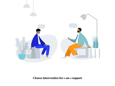1 on 1 support adobe ai creative design gif illustration on boarding onboarding vector