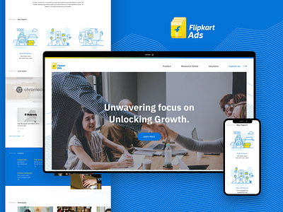 Flipkart Ads Business Landing page adobexd ads business business app flipkart graphic mobile ui web webpage