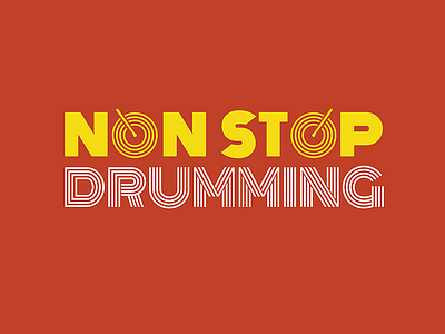 Non Stop Drumming logo branding branding and identity design drumming graphicdesign logo logodesign music musicfestival visualidentity