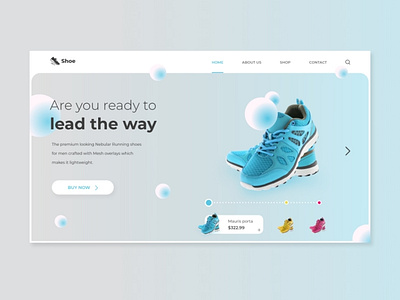 Shoe Brand UI Design Concept