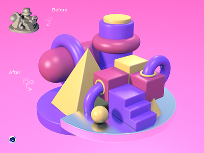 New 3D 3d app art branding design motion graphics ui ux