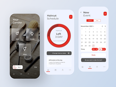 Mobile App – Haircut Calendar