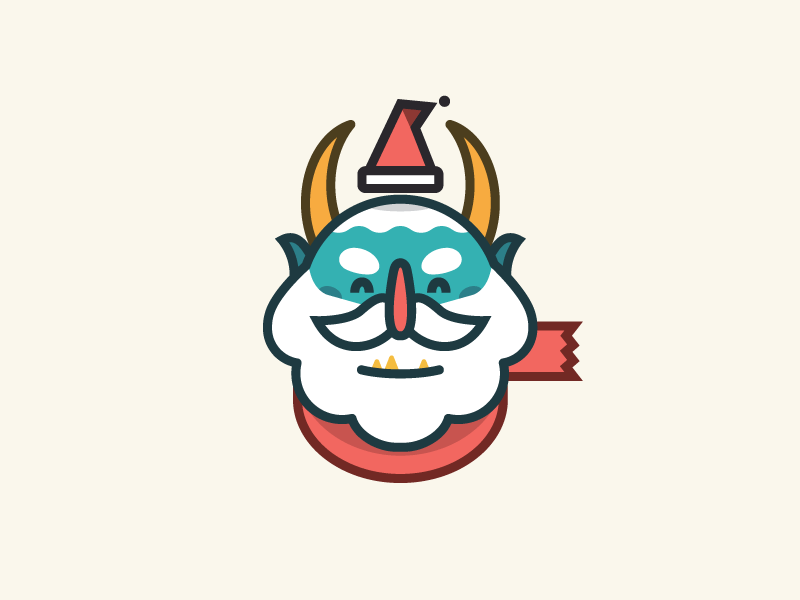 Cheery Krampus christmas clause design festive folklore illustration klause krampus merry nick saint santa