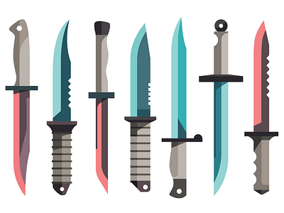 knife party 2d dagger flat 2d illustration knife logo party sydney vector weapon