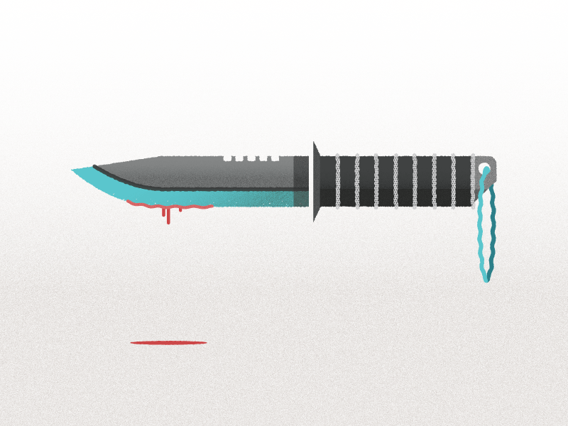 Dagger exercise dagger editorial illustration sydney texture textured william nghiem