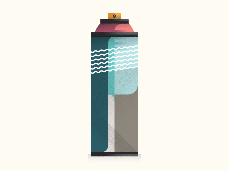 Spray can art can design illustrator nghiem spray sydney texture vector william