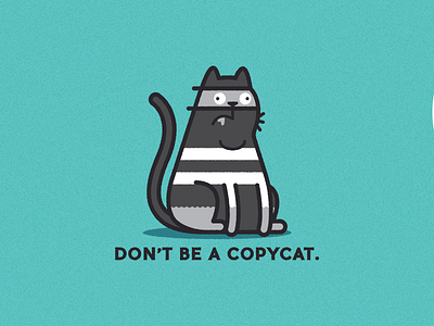 Don't be a Copycat. cat copycat illustration illustrator nghiem sydney vector william