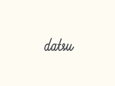 datsu cursive - logo font graphic illustrator logo nghiem sydney type typography william