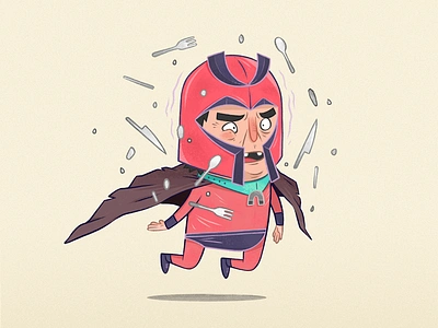 Everyday I'm Hovering ~ drawing graphic illustration illustrator magneto nghiem sydney william xmen