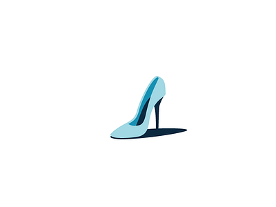 high-heel design flat graphic heel high illustration shoe vector