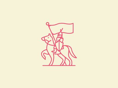 Knight's tale WIP design drawing flat graphic horse illustration knight logo shield vector