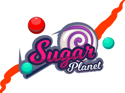 sugar planet branding graphic design icon logo typography