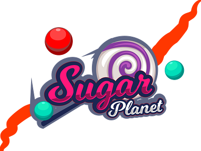 sugar planet branding graphic design icon logo typography