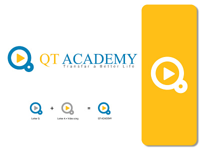 QT ACADEMY LOGO branding design graphic design illustration logo poster desing