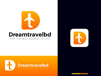 DreamTravelBD LOGO cover desing design graphic design illustration logo poster desing