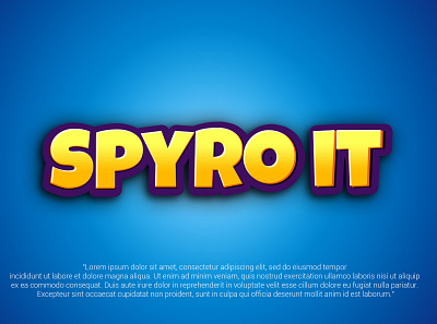 SPYRO IT LOGO cover desing design graphic design illustration logo poster desing