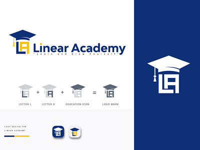 Linear Academy . branding design graphic design illustration logo vector