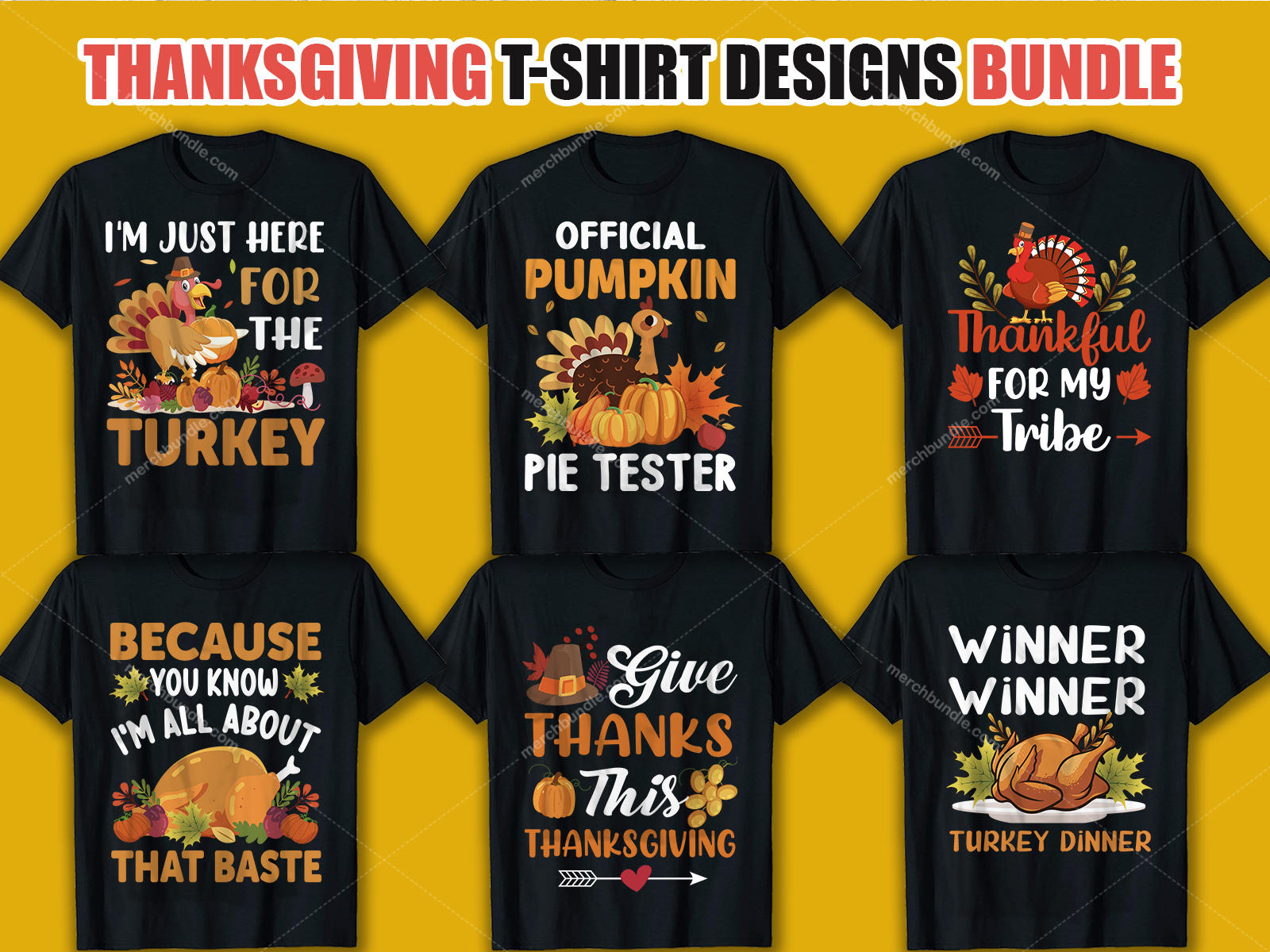 Thanksgiving T Shirt Design Bundle by Md. Mamun on Dribbble