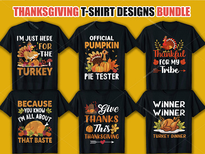 Thanksgiving T Shirt Design Bundle